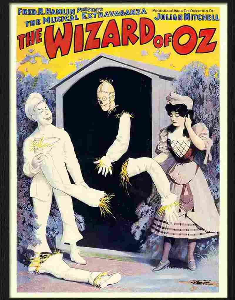 wizard of oz theatre poster 1903 Advert A4 Photo Print