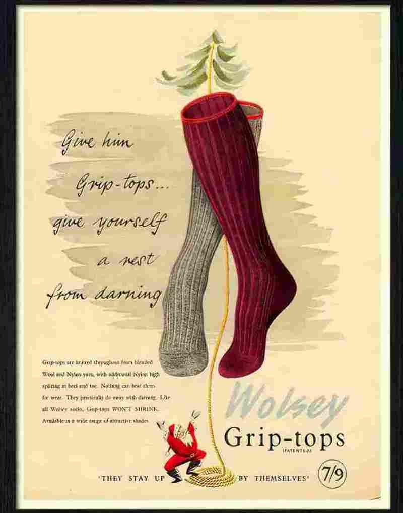 wolseley socks 1950s Advert A4 Photo Print