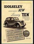 wolseley ten car 1940s 2 Advert A4 Photo Print