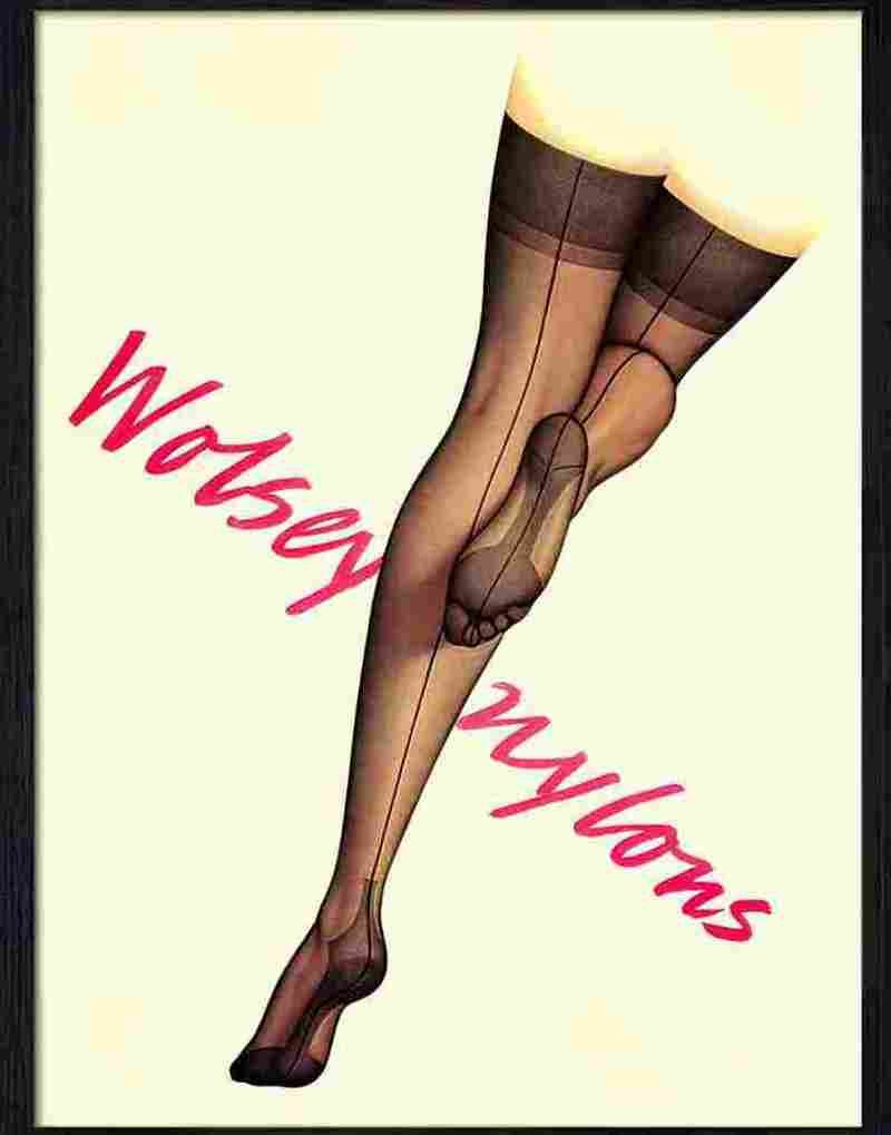 wolsey nylons stockings advert Advert A4 Photo Print