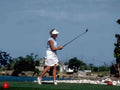woman golfer golf A4 Photo Print