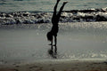 woman handstand beach1980s 1990s A4 Photo Print