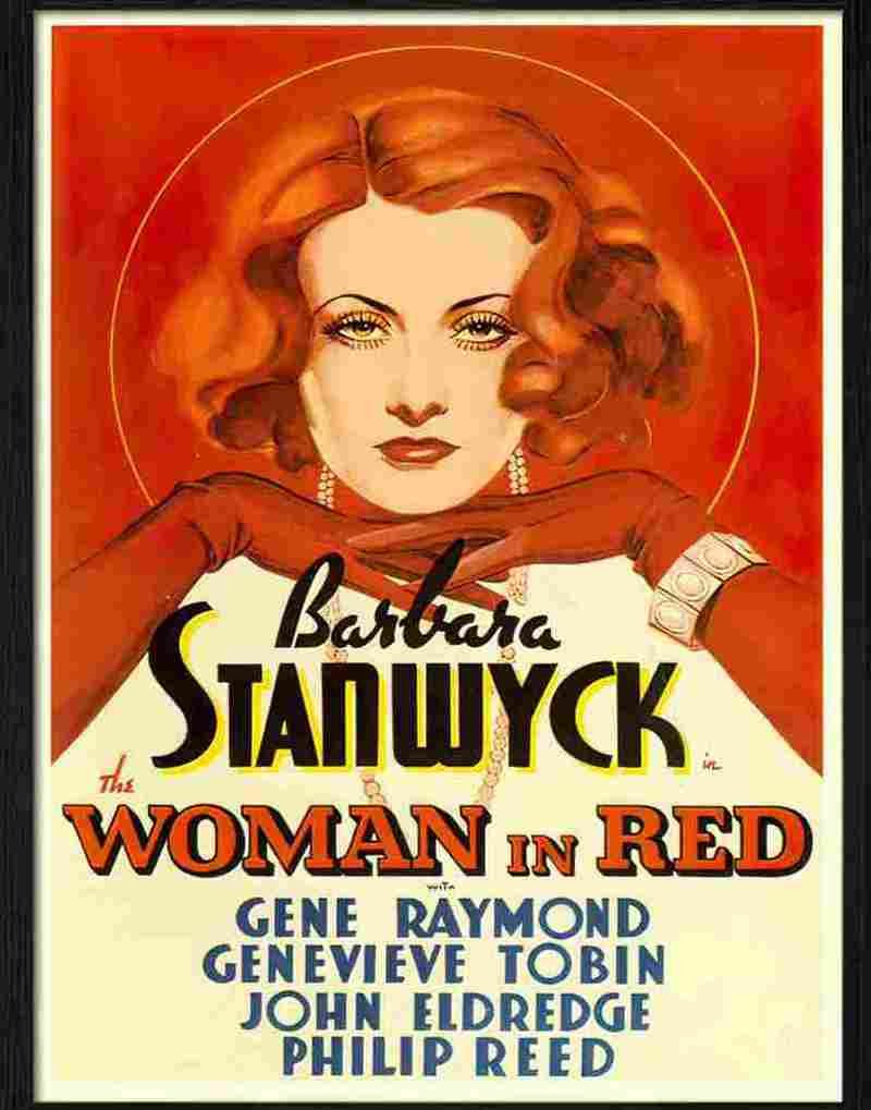 woman in red barbara stanwyck movie poster 1935 2 Advert A4 Photo Print