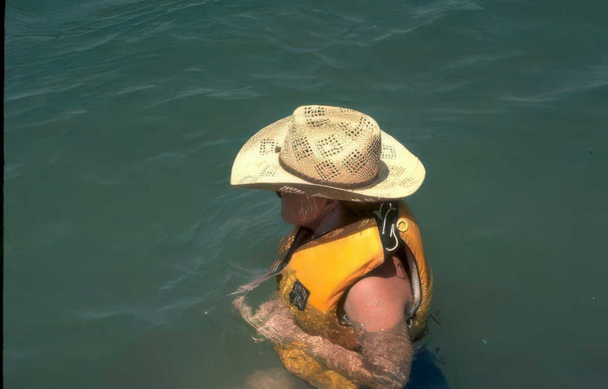 woman water texas Vintage A4 Photo Print