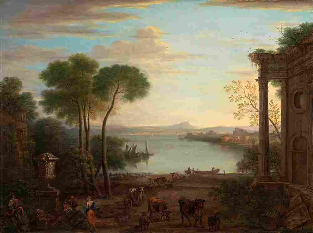 woo Classical Landscape Art A4 Photo Print