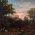 woo Classical Landscape Evening Art A4 Photo Print