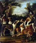 woo Hounds and a Magpie Art A4 Photo Print
