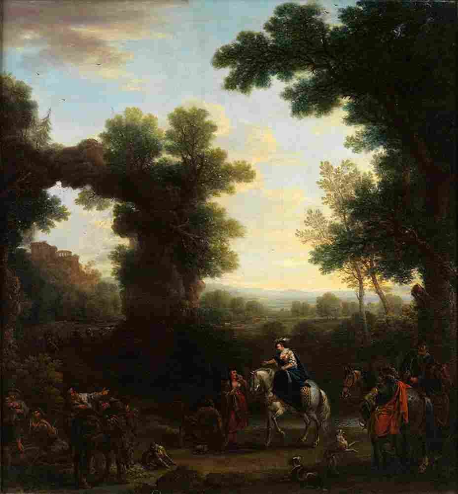 woo Hunting Scene Art A4 Photo Print