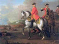 woo King George II at the Battle of Dettingen with the Duke of Cumberland and Robert Fourth Earl of Holderness Art A4 Photo Print