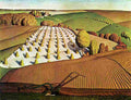 wood Fall Plowing Art A4 Photo Print