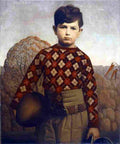 wood Plaid Sweater Art A4 Photo Print