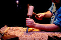 wood carving hands1980s 1990s A4 Photo Print