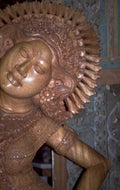 wood statue shiva 1980s 1990s A4 Photo Print
