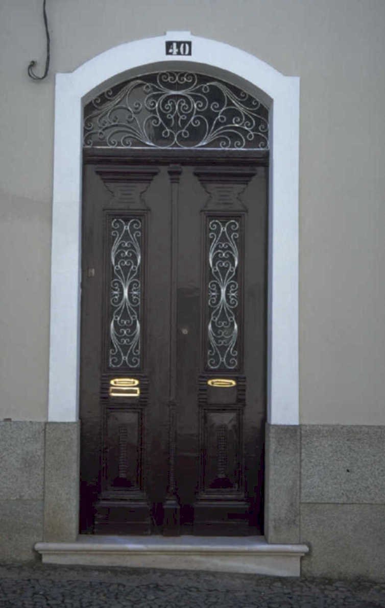 wooden door scrollwork 1980s 1990s A4 Photo Print