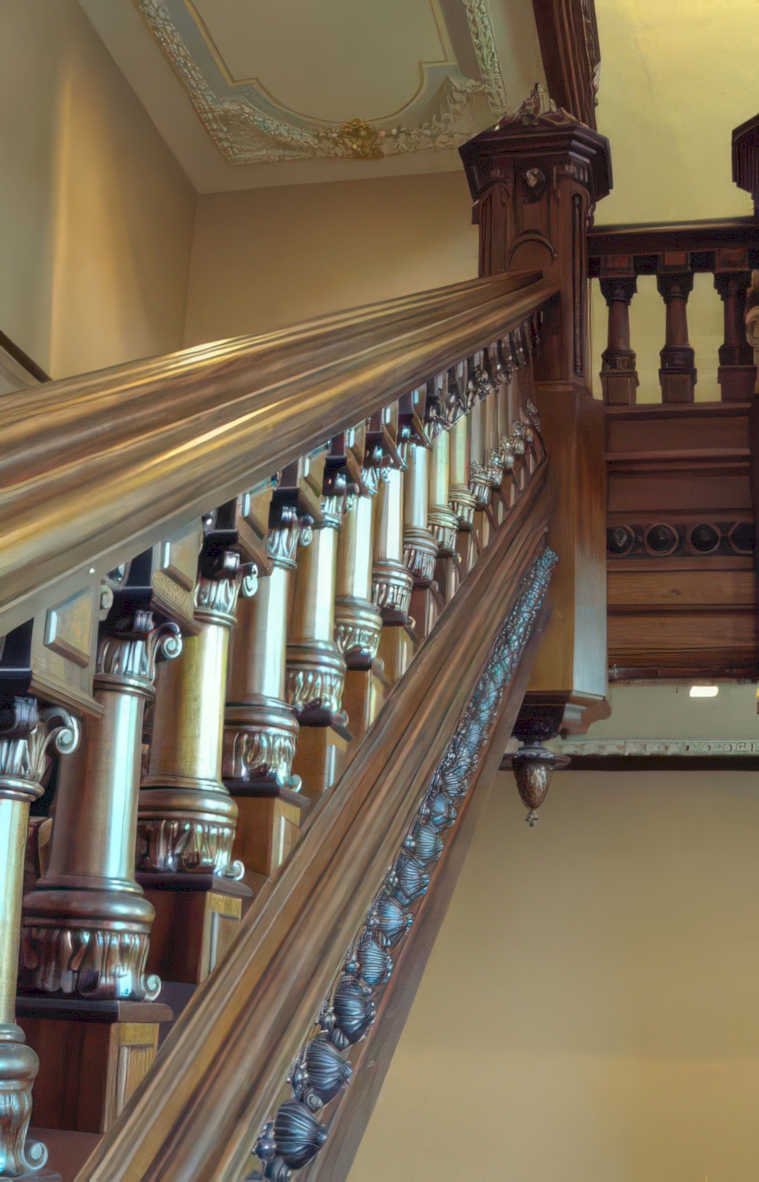 wooden staircase Vintage A4 Photo Print