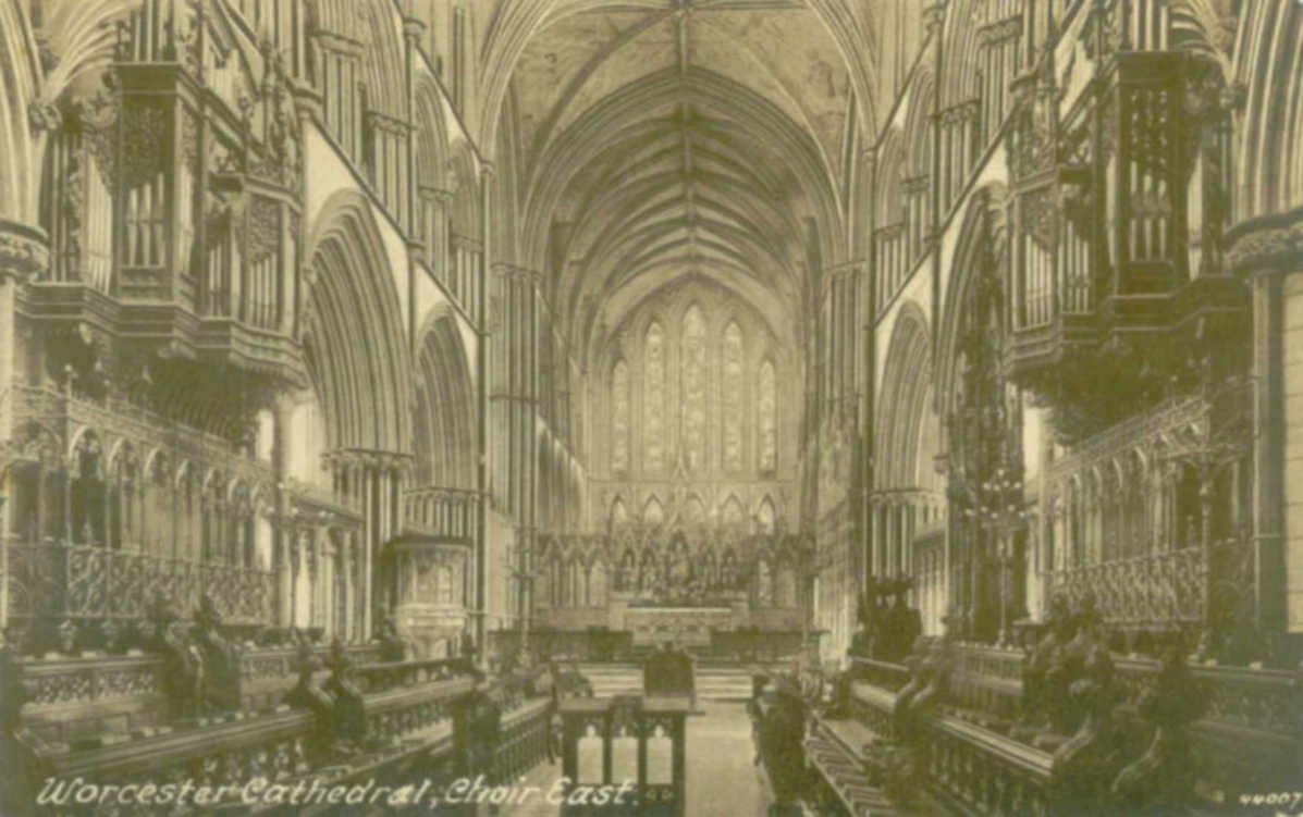 worcester cathedral choirVintage 1880s 1900s A4 Photo Print