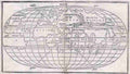 worldmap Art A4 Photo Print