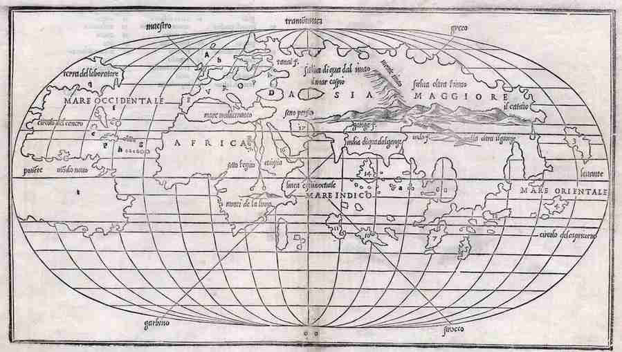 worldmap Art A4 Photo Print