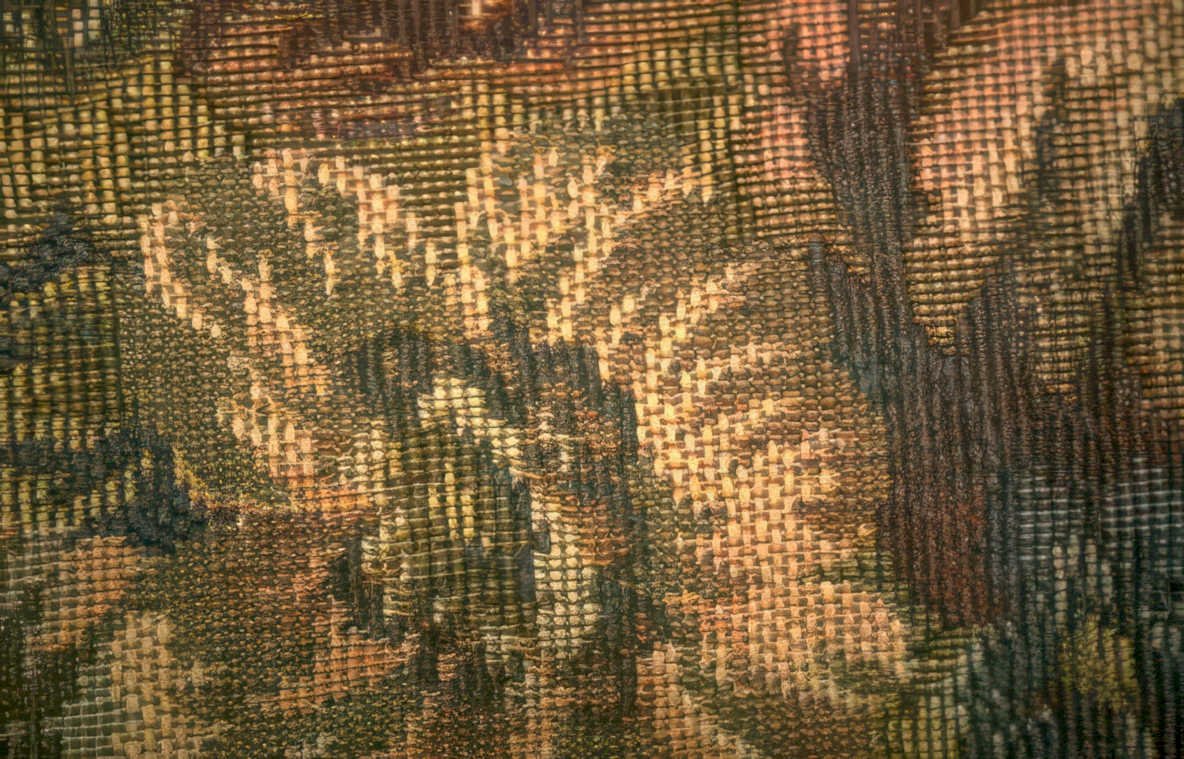 woven textile design Vintage A4 Photo Print
