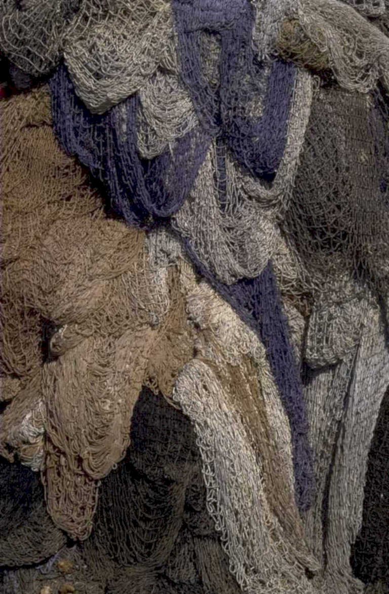 woven textile sculpture 1980s 1990s A4 Photo Print