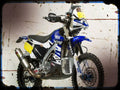 wr450f rally A4 Photo Print Motorbike Vintage Aged