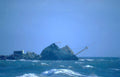 wrecked ship ocean Vintage A4 Photo Print