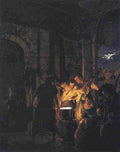wright of derby A Blacksmith s Shop Art A4 Photo Print