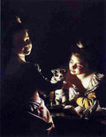 wright of derby Two Girls Dressing a Kitten by Candlelight Art A4 Photo Print