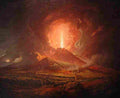 wright of derby Vesuvius from Portici Art A4 Photo Print