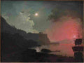 wright of derby Vesuvius from Posillipo Art A4 Photo Print