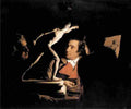 wright of derby Viewing the Gladiator by Candlelight Art A4 Photo Print