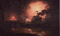 wright of derby fireworks display at castel sant angelo Art A4 Photo Print