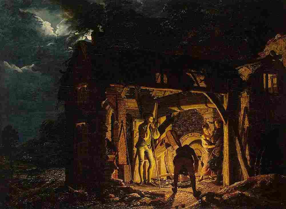 wright of derby iron forge Art A4 Photo Print