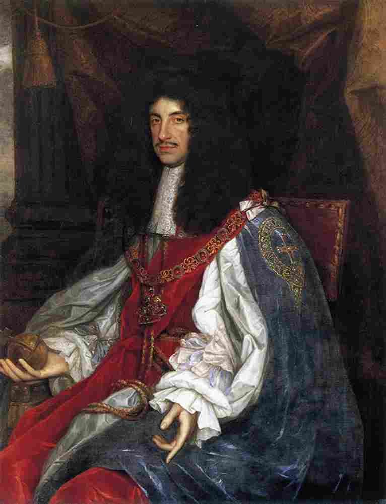 wrightjm Charles The Second in Garter Robes Art A4 Photo Print