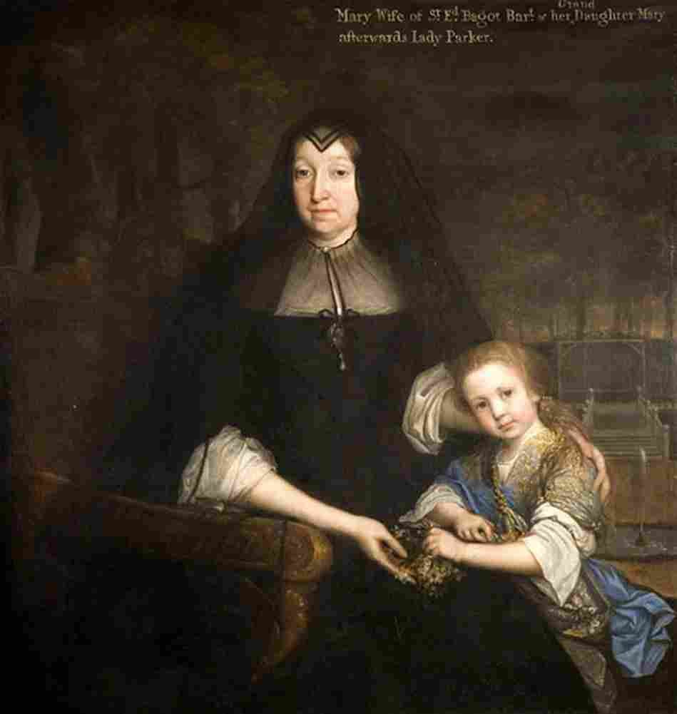 wrightjm Lady Mary Bagot And Grand Daughter Art A4 Photo Print