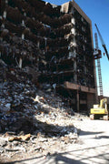 wtc demolition blue1980s 1990s A4 Photo Print