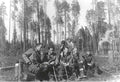 wwii forest soldiers Vintage world war A4 Photo Print