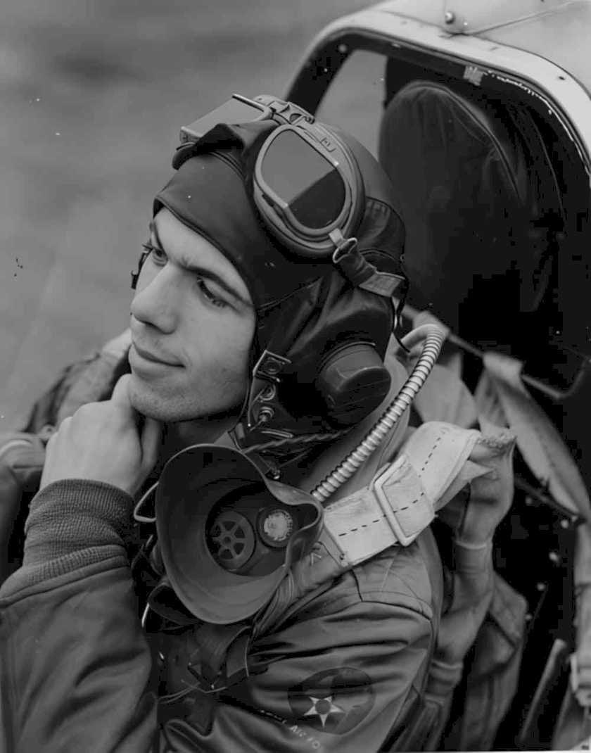 wwii pilot aircraft Vintage world war A4 Photo Print