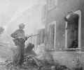 wwii soldier gun Vintage world war A4 Photo Print