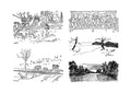 x Wind in the Willows Arthur Rackham scketch A4 Photo Print