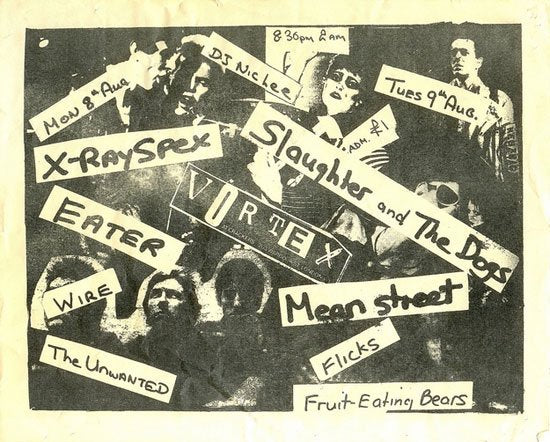 x ray spex wire 1977 Punk Flyer A4 Photo Print