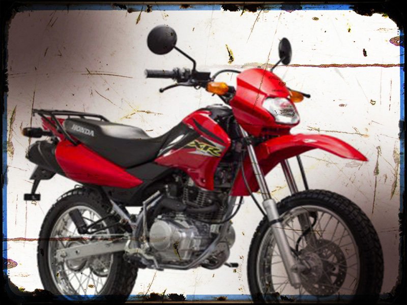 xr150l 1 A4 Photo Print Motorbike Vintage Aged