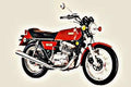 xs500c motorbike A4 Photo Print
