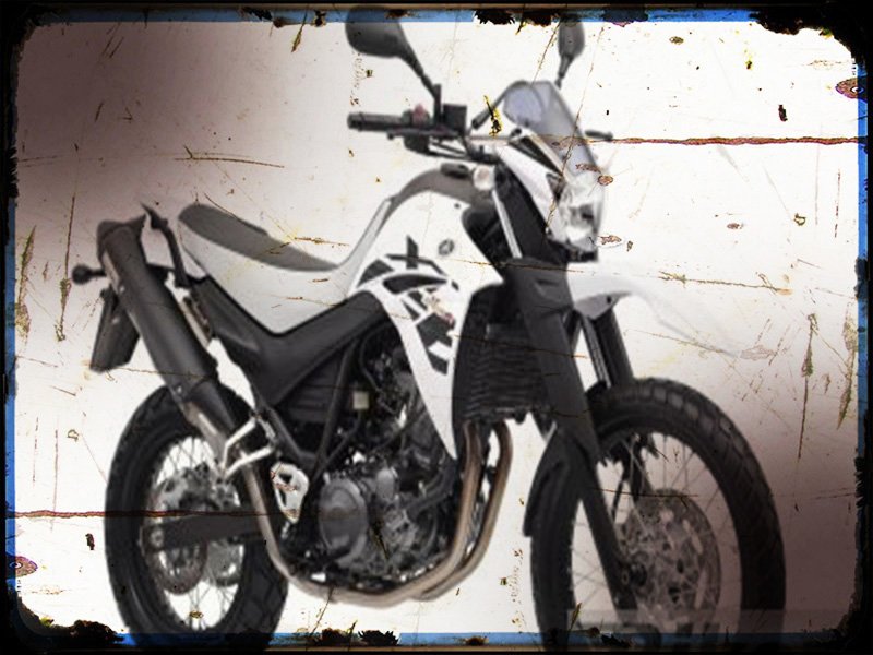 xt660r A4 Photo Print Motorbike Vintage Aged