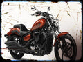 xvs1300 custom Yamaha A4 Photo Print Motorbike Vintage Aged