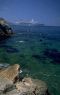 yacht divers scuba 1980s 1990s A4 Photo Print
