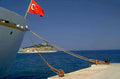 yacht harbor flag 1980s 1990s A4 Photo Print