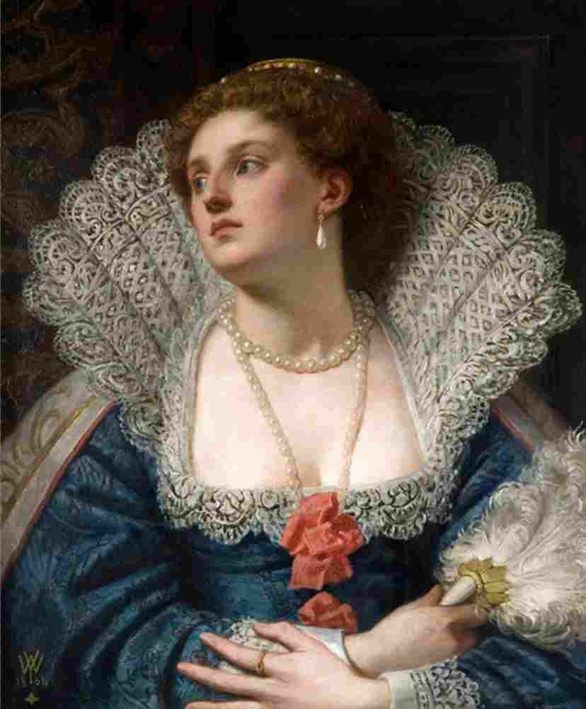 yeames Amy Robsart Art A4 Photo Print