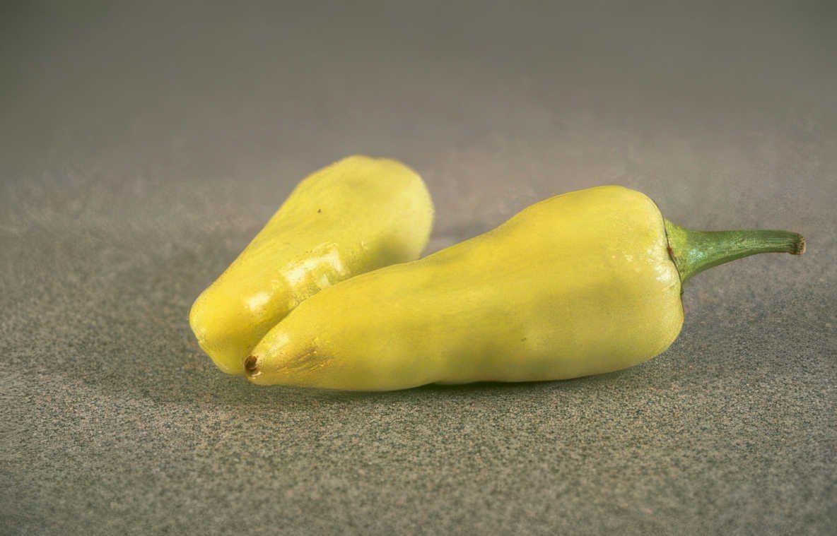 yellow bell peppers Vintage A4 Photo Print