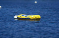 yellow boat lake Vintage A4 Photo Print